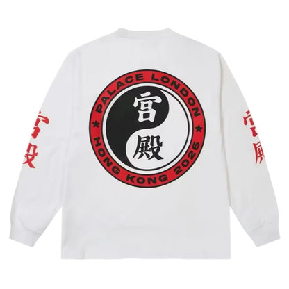 Palace Hong Kong Exclusive Yin Yang L S Tee White
