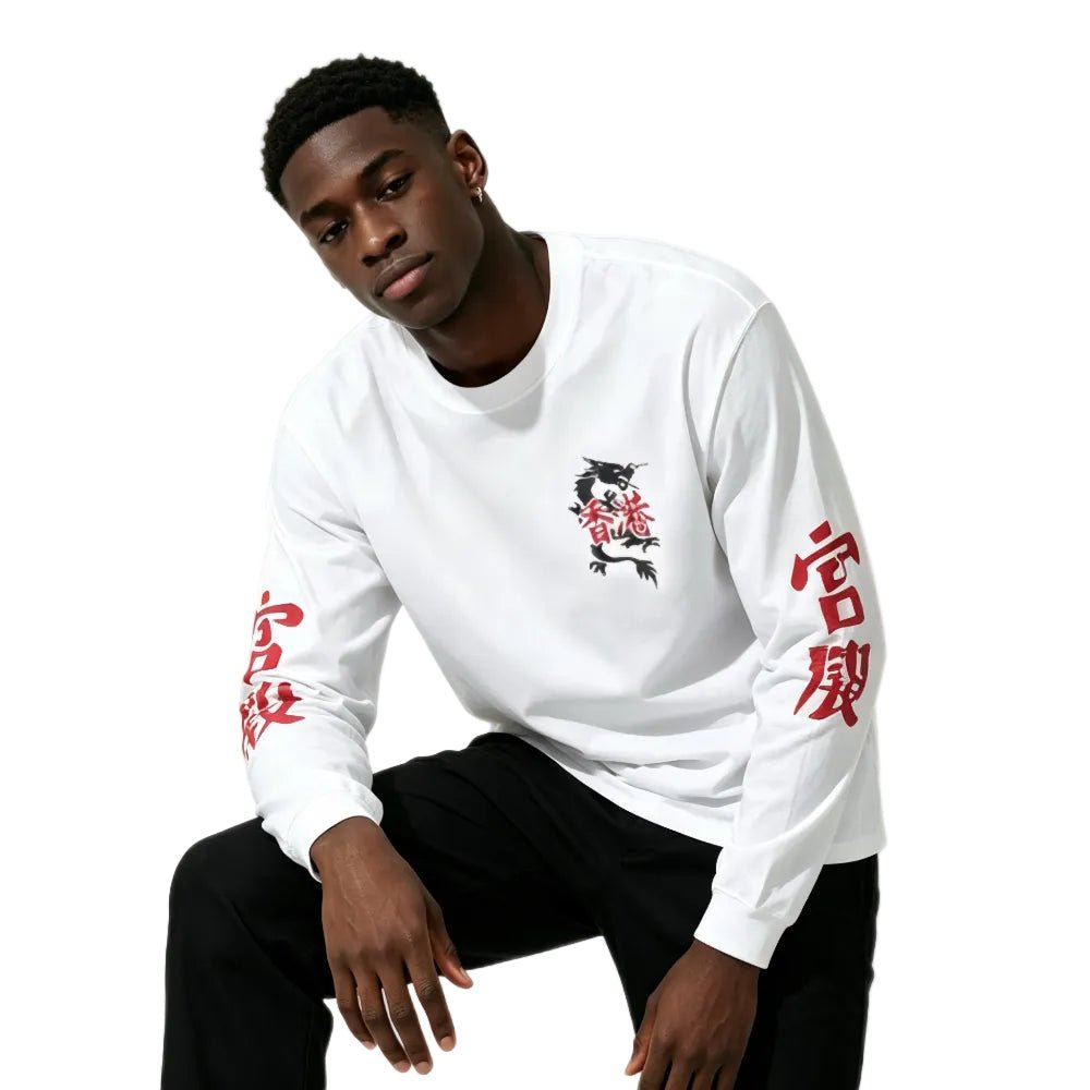Palace Hong Kong Exclusive Yin Yang L S Tee White