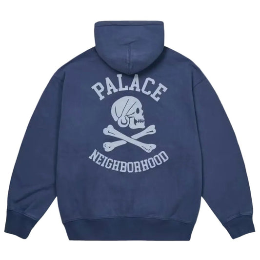 Palace x Neighborhood Skull Zip Hood Navy
