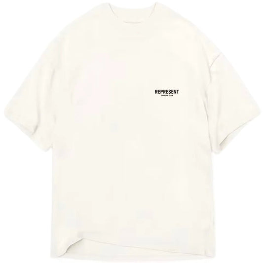 Represent Owners Club T-Shirt Flat White Black