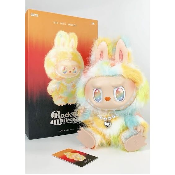 POP MART Labubu The Monsters Big Into Energy Rock the Universe Vinyl Plush Doll