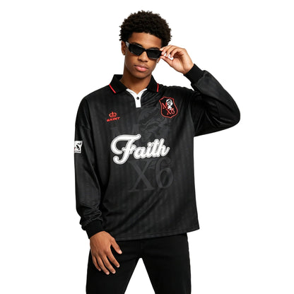 Saint Michael Faith Soccer Shirt Black