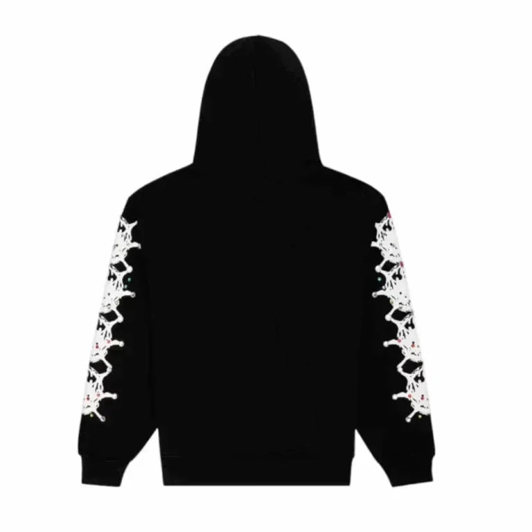 Sp5der Stone Hoodie Black