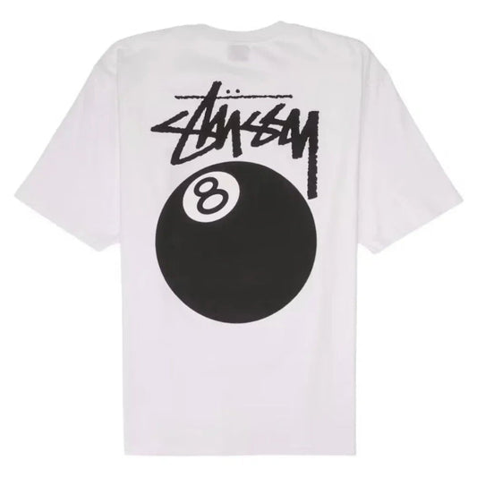 Stussy 8 Ball Tee White