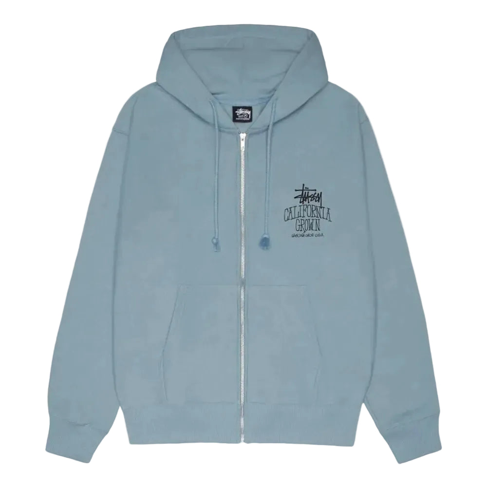 Stussy Cali Grown Zip Hoodie Slate