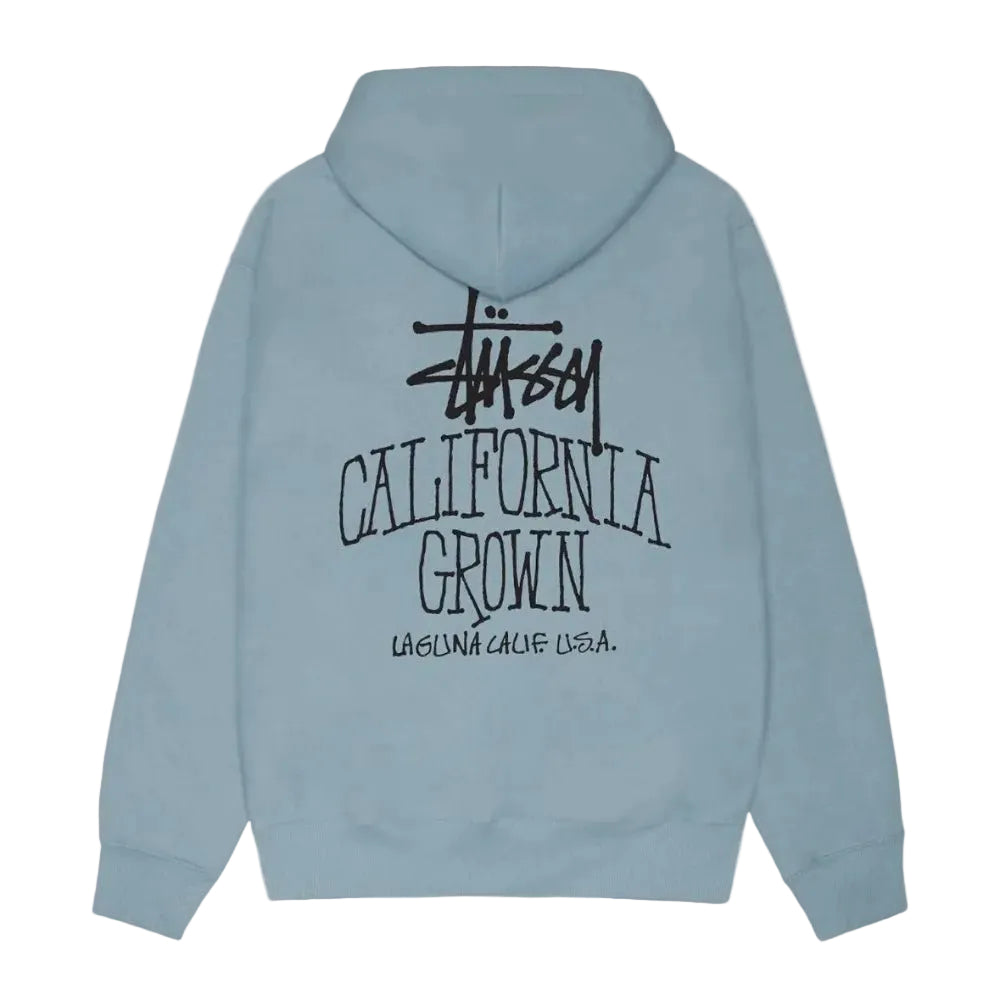Stussy Cali Grown Zip Hoodie Slate