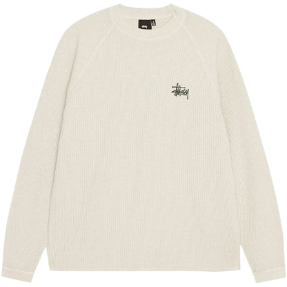 Stussy Raglan Thermal Long-Sleeve Crew Bone