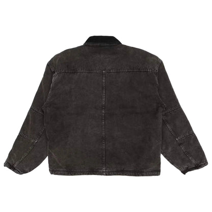 Stussy Washed Canvas Shop Jacket  Black