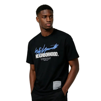 YOHJI YAMAMOTO Black NEIGHBORHOOD Edition SS-2 T-shirt